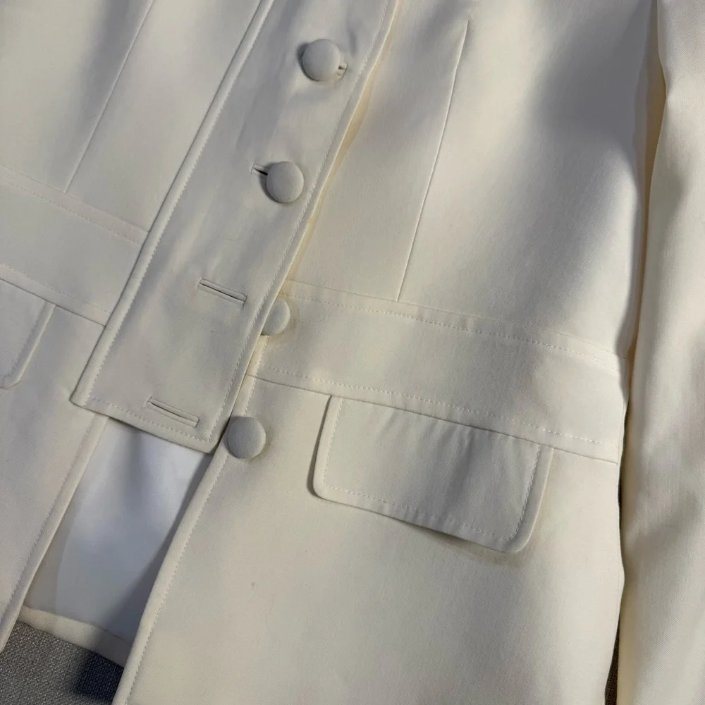 Loro Piana Ivory Women's Suit Jacket - Picture 3 of 6